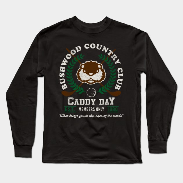 Bushwood Country Club Caddy Day Long Sleeve T-Shirt by Alema Art